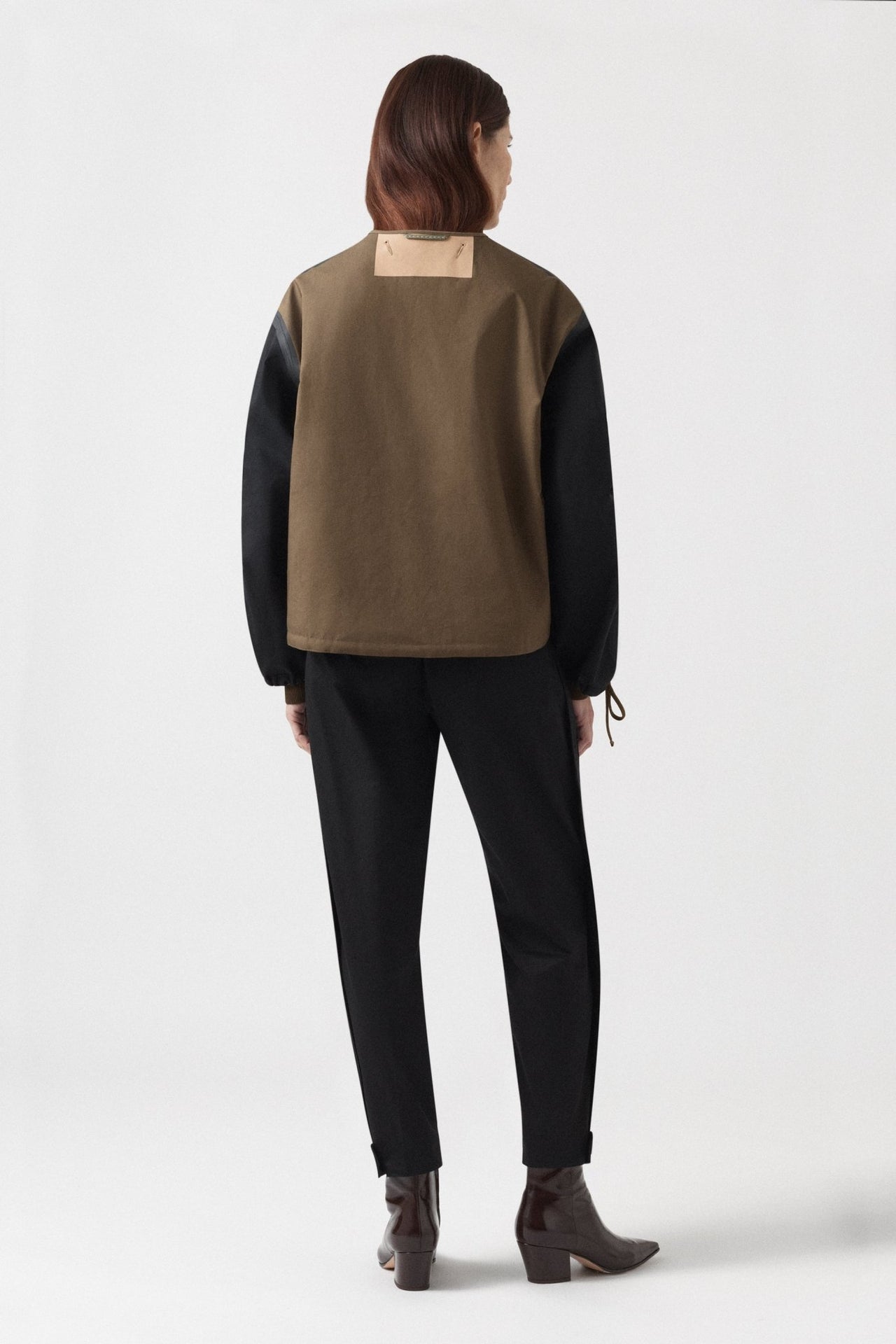 Weatherproof Bonded Rain Bomber - Black / Honey