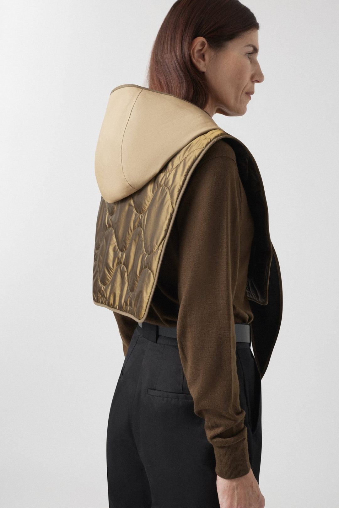 Weatherproof Bonded Wrap Hood - Honey / Black