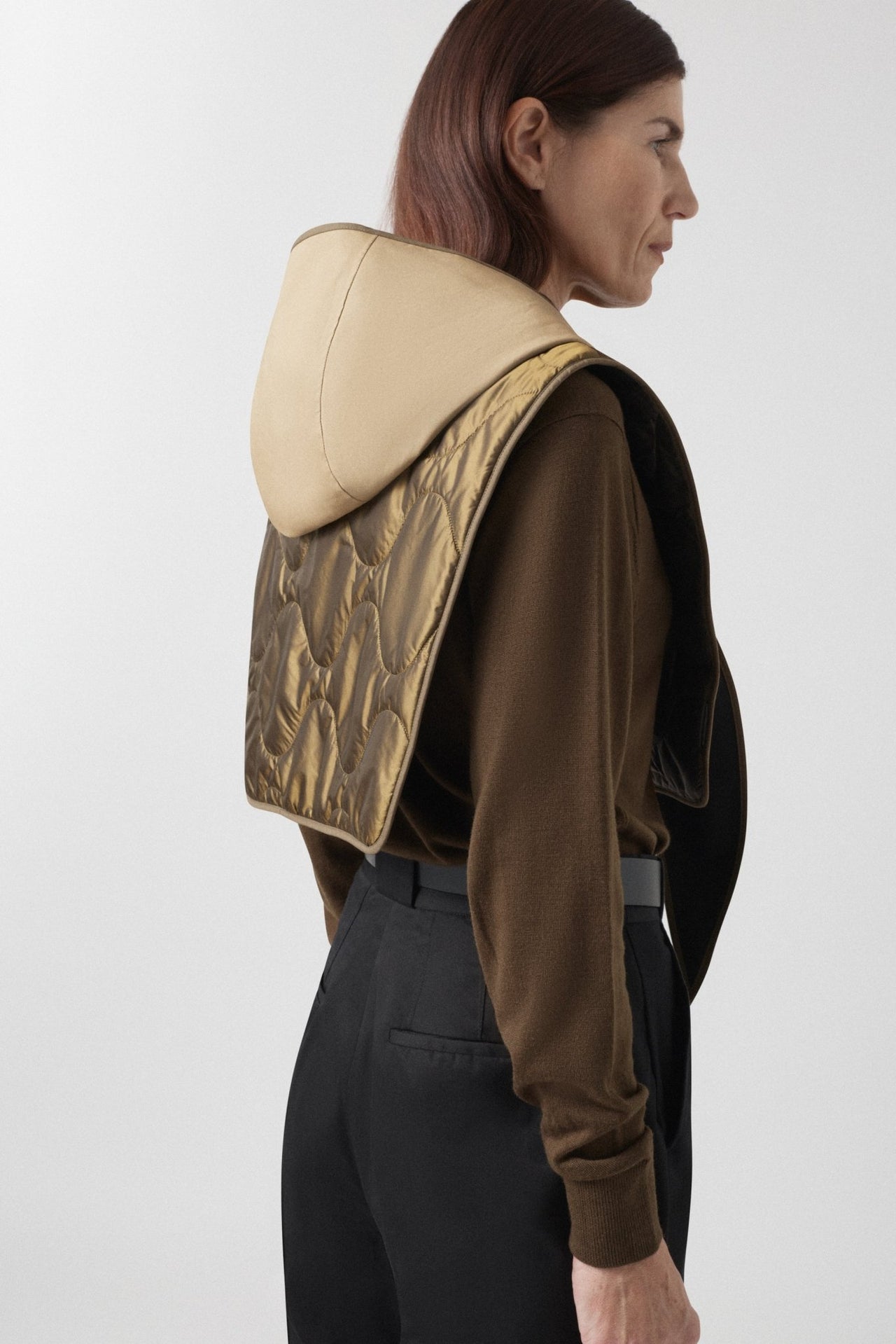 Weatherproof Bonded Wrap Hood - Honey / Black