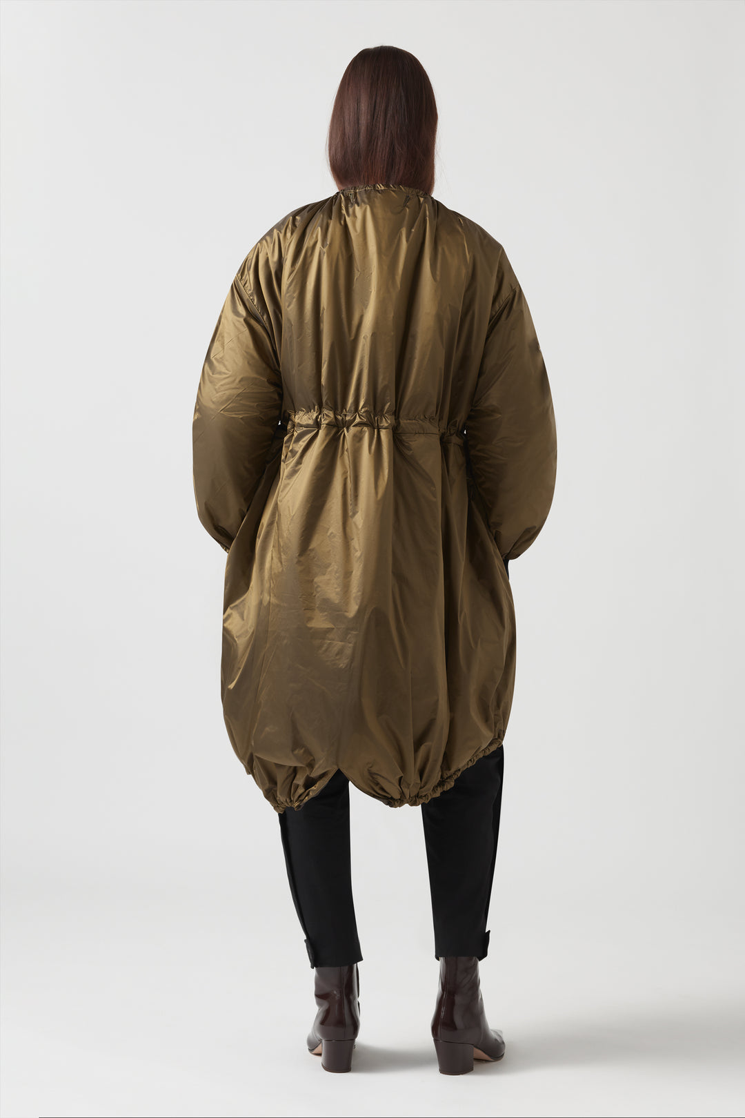 Parachute Quilted Parka - Black / Antique Gold