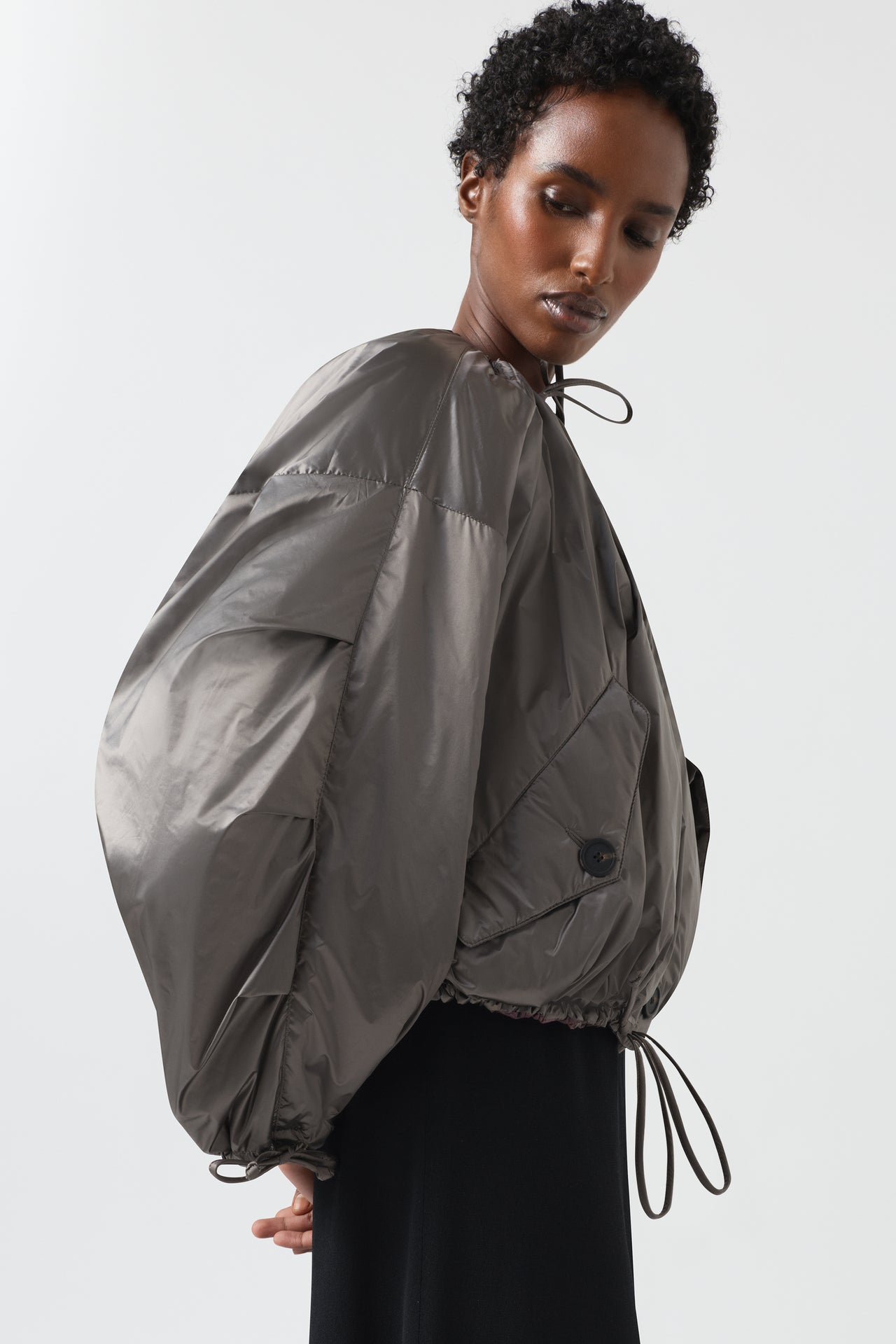 Parachute Quilted Bomber - Amethyst / Granite