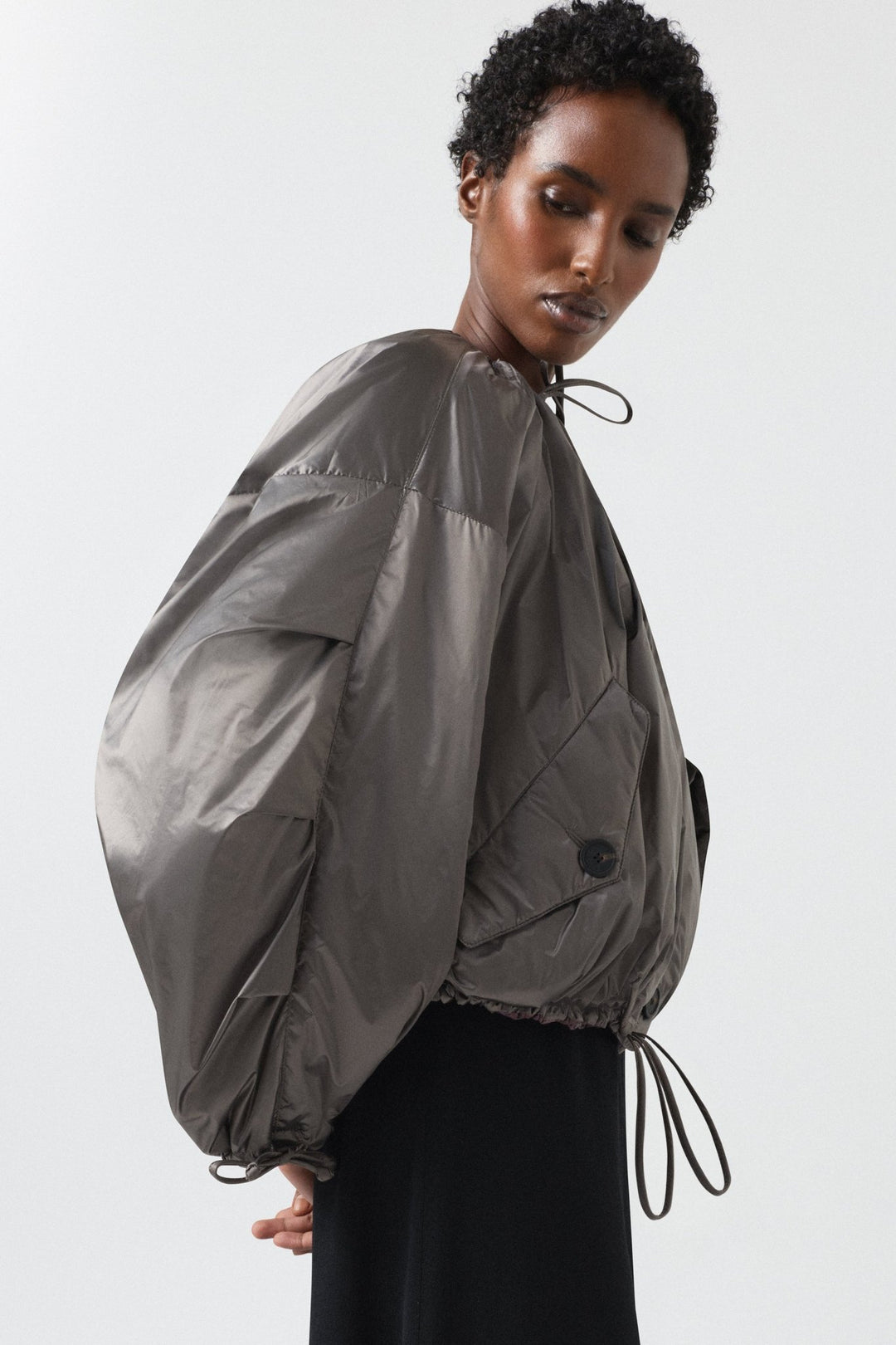 Parachute Quilted Bomber - Amethyst / Granite