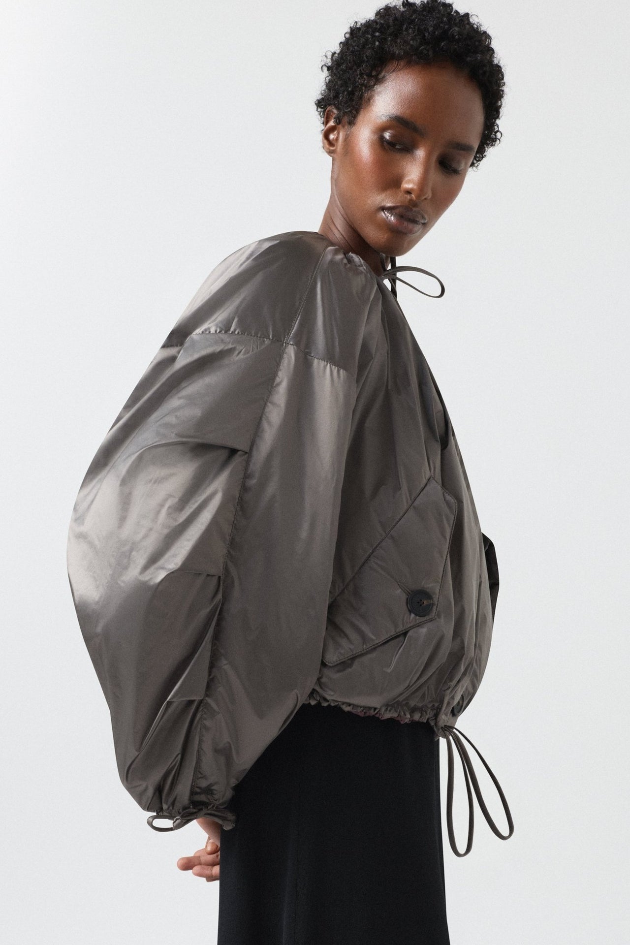 Parachute Quilted Bomber - Amethyst / Granite