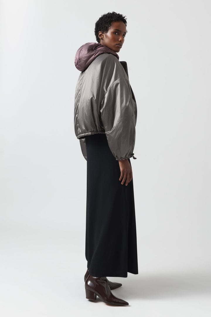 Parachute Quilted Bomber - Amethyst / Granite