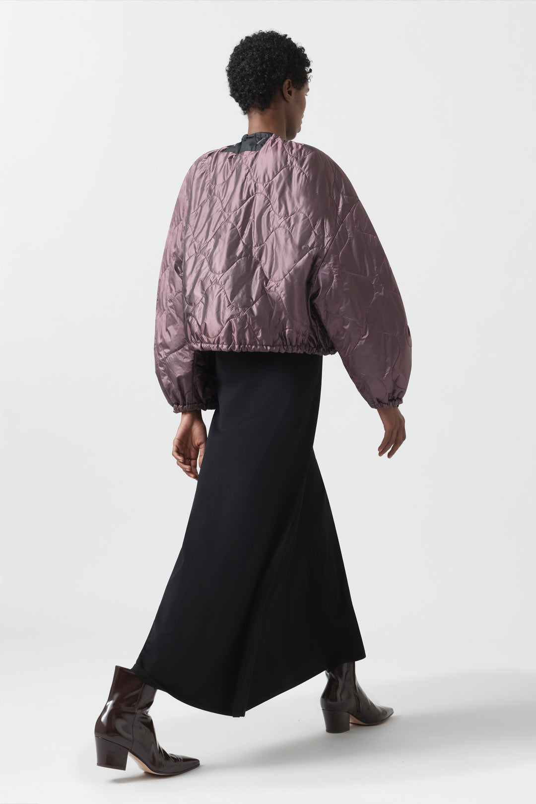 Parachute Quilted Bomber - Amethyst / Granite