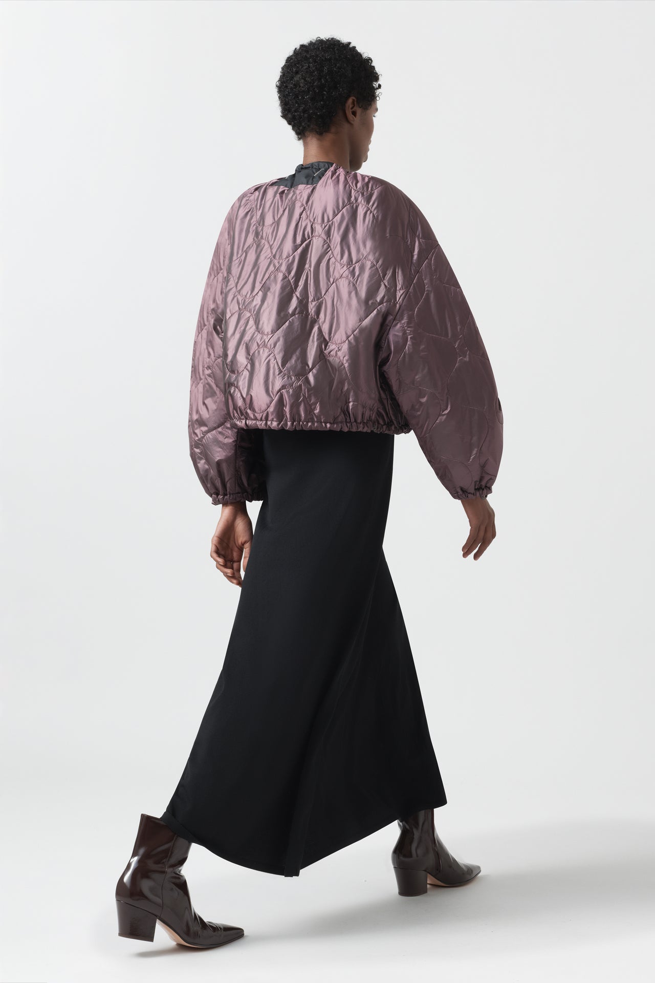 Parachute Quilted Bomber - Amethyst / Granite