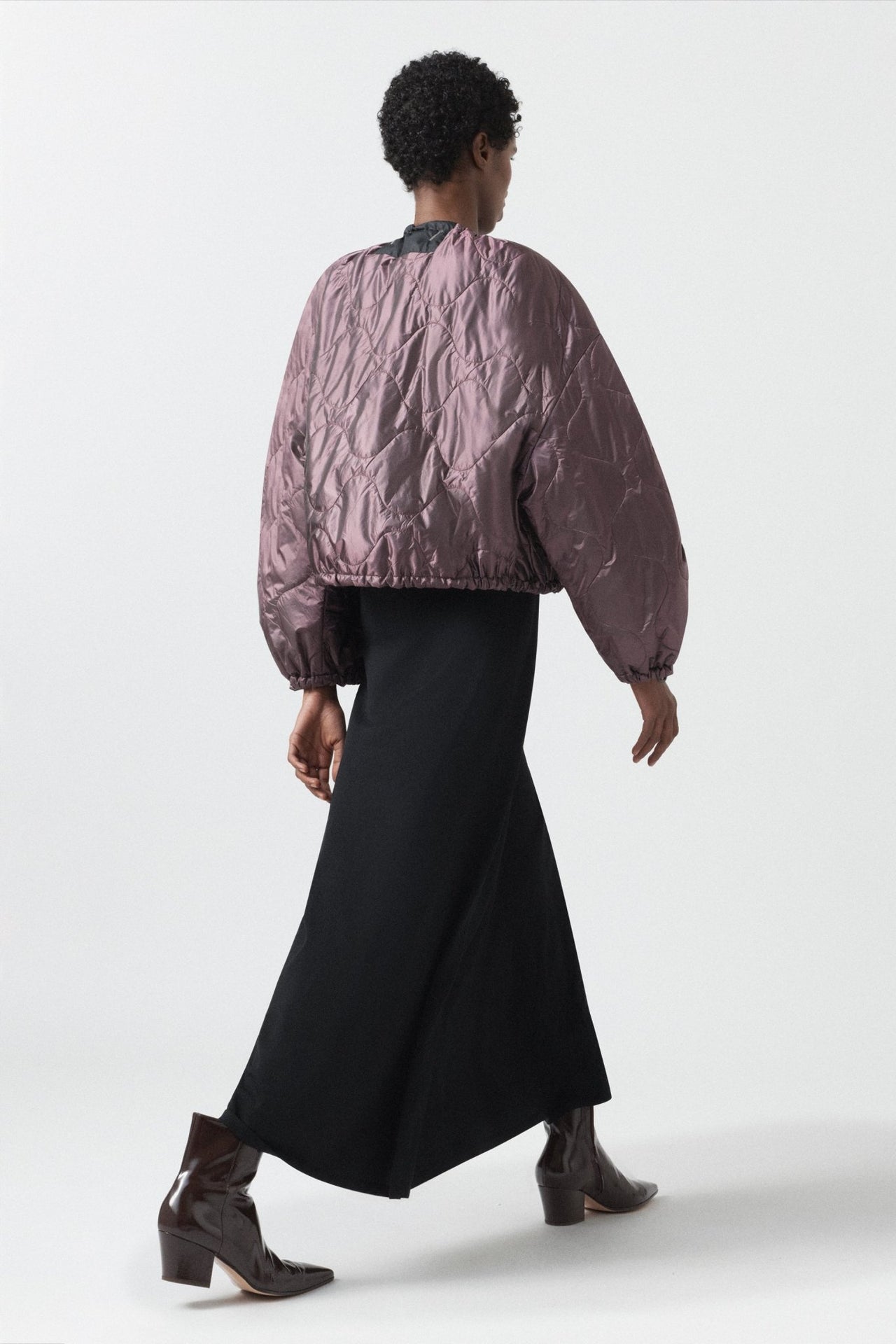 Parachute Quilted Bomber - Amethyst / Granite