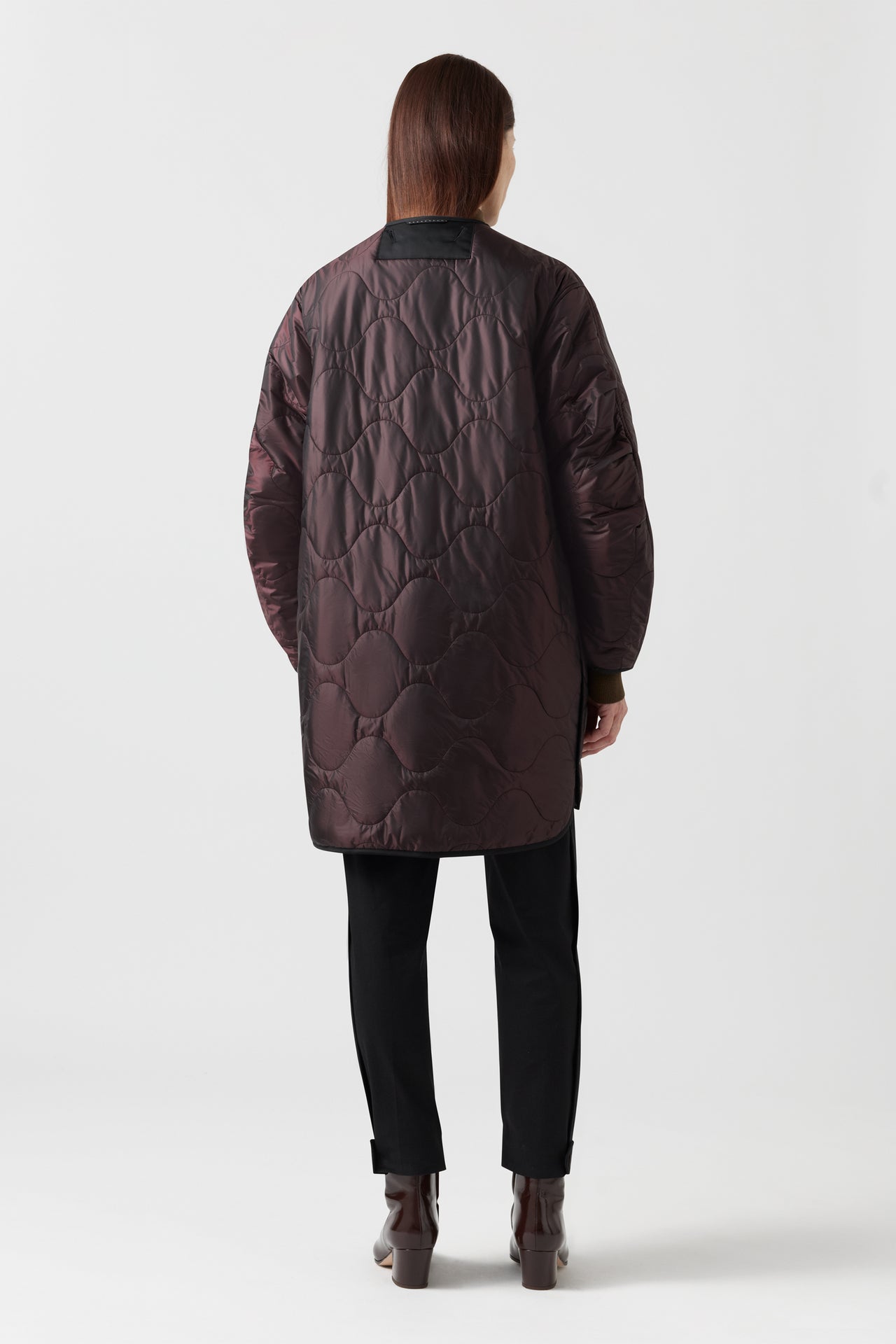 Signature Patchwork Quilt - Granite / Bordeaux