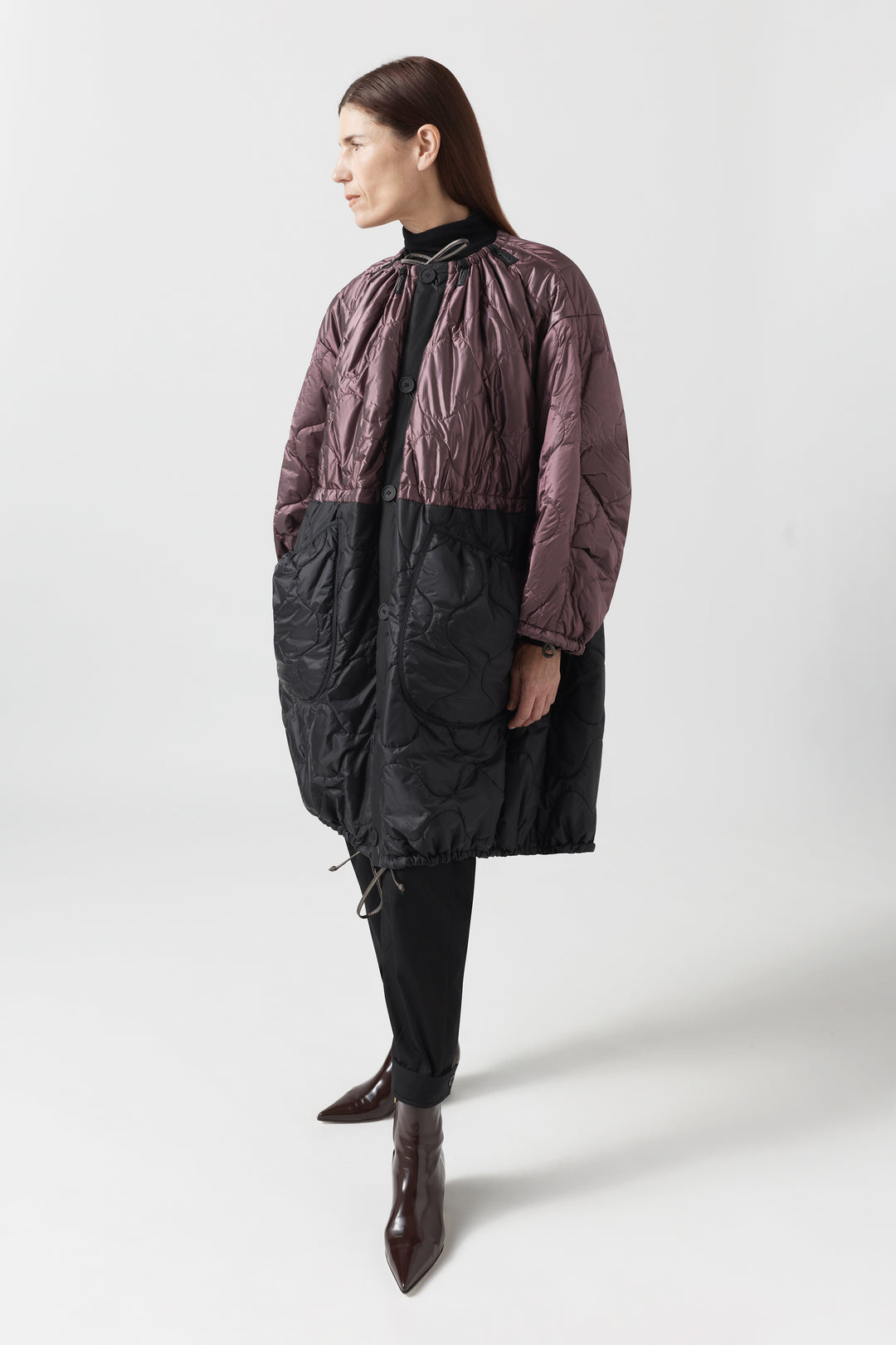 Parachute Quilted Parka - Amethyst / Granite