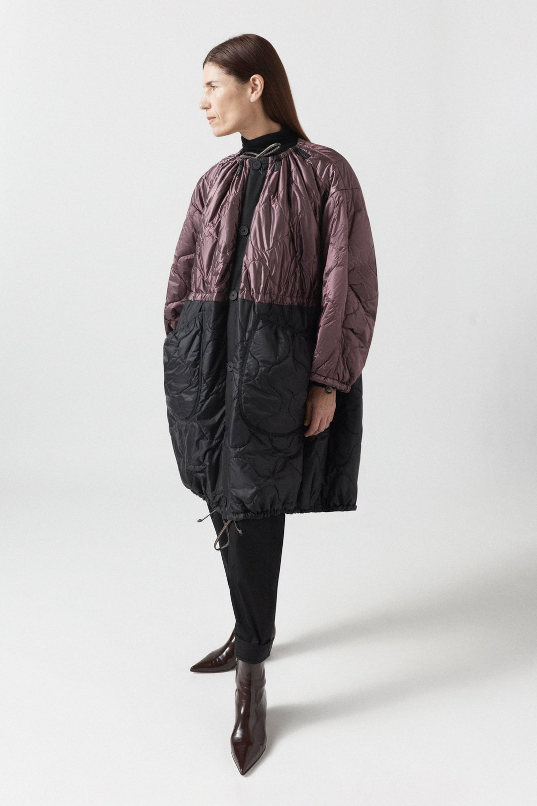 Parachute Quilted Parka - Amethyst / Granite