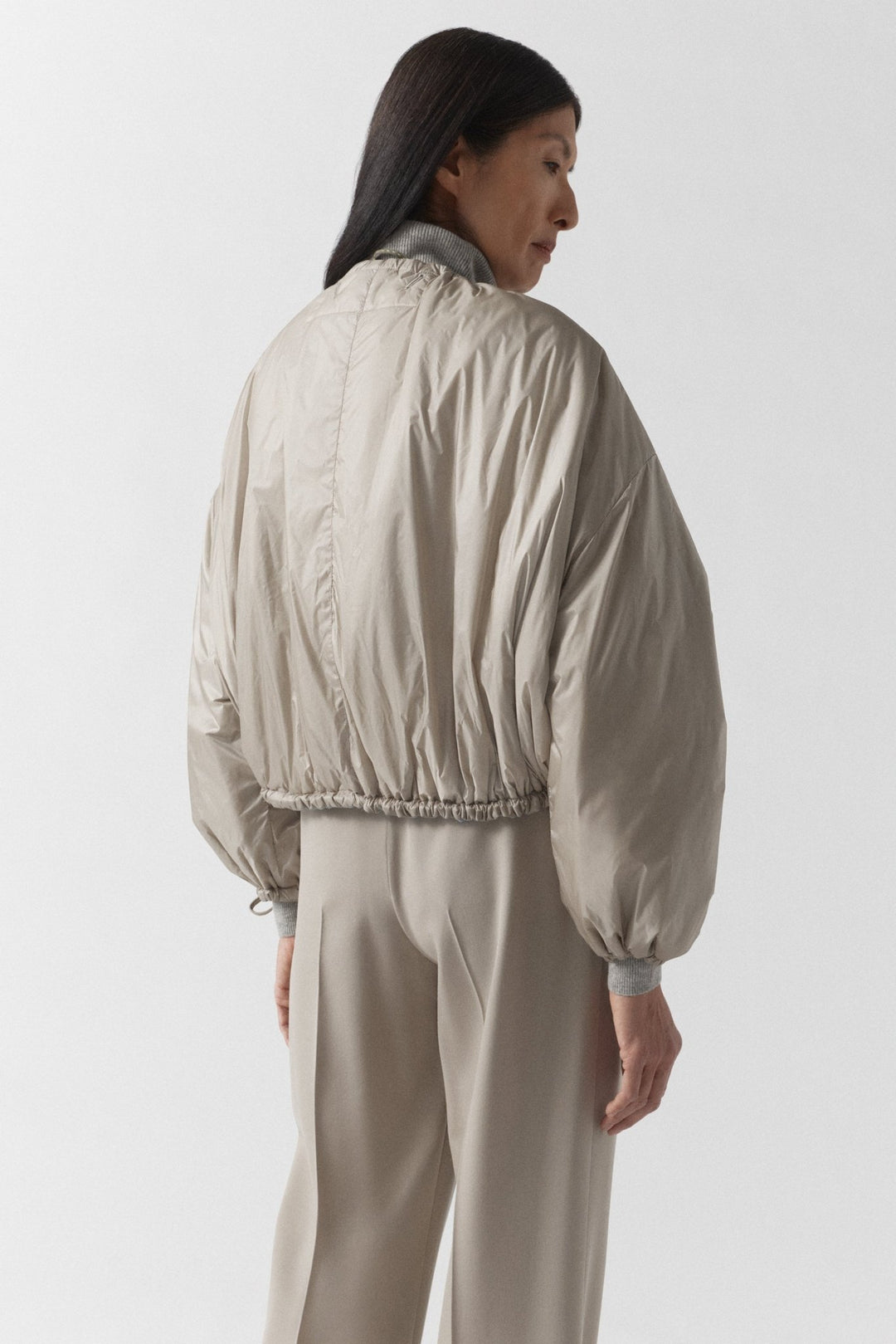 Parachute Quilted Bomber - Glacier Blue / Dove Grey