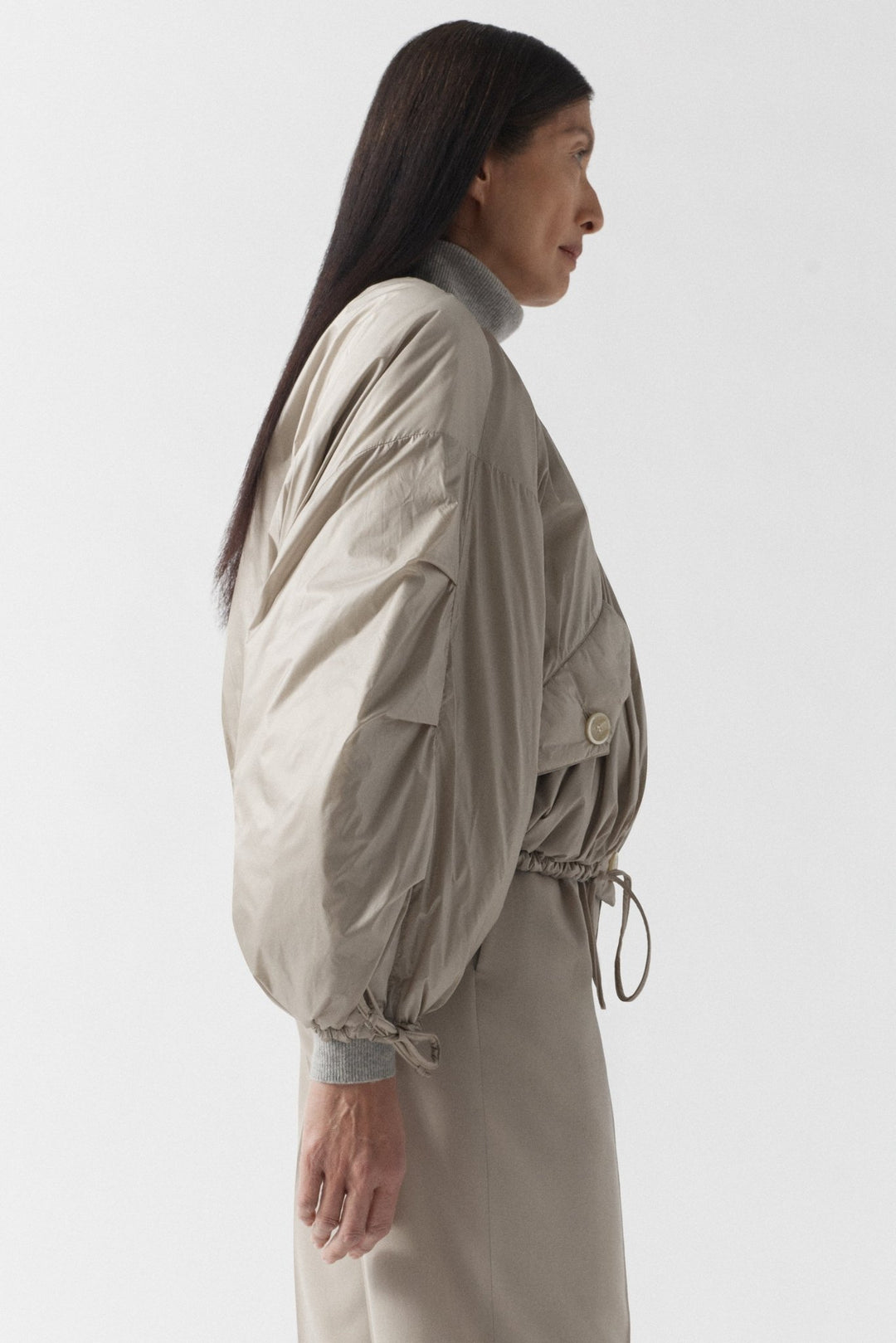 Parachute Quilted Bomber - Glacier Blue / Dove Grey