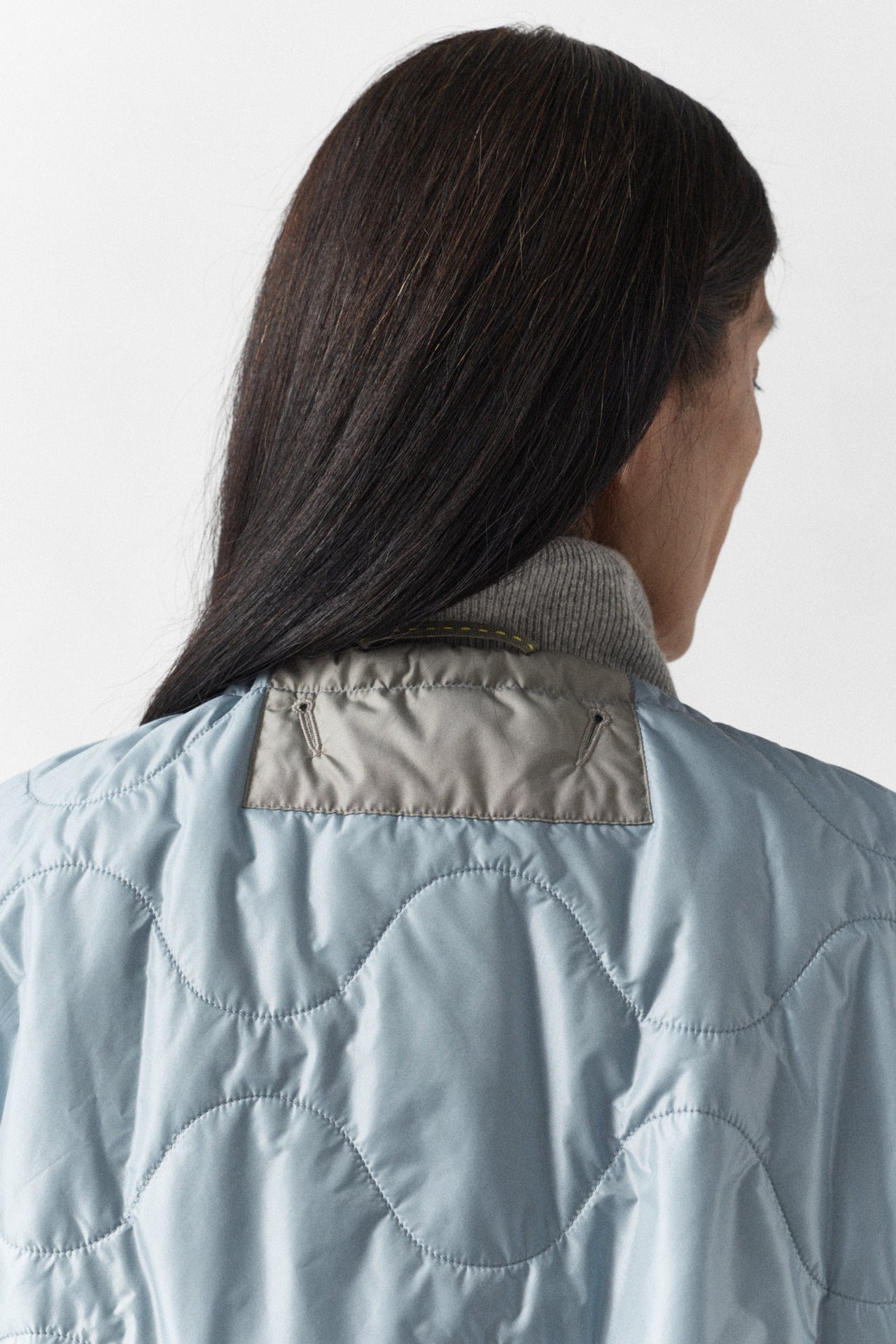 Parachute Quilted Bomber - Glacier Blue / Dove Grey