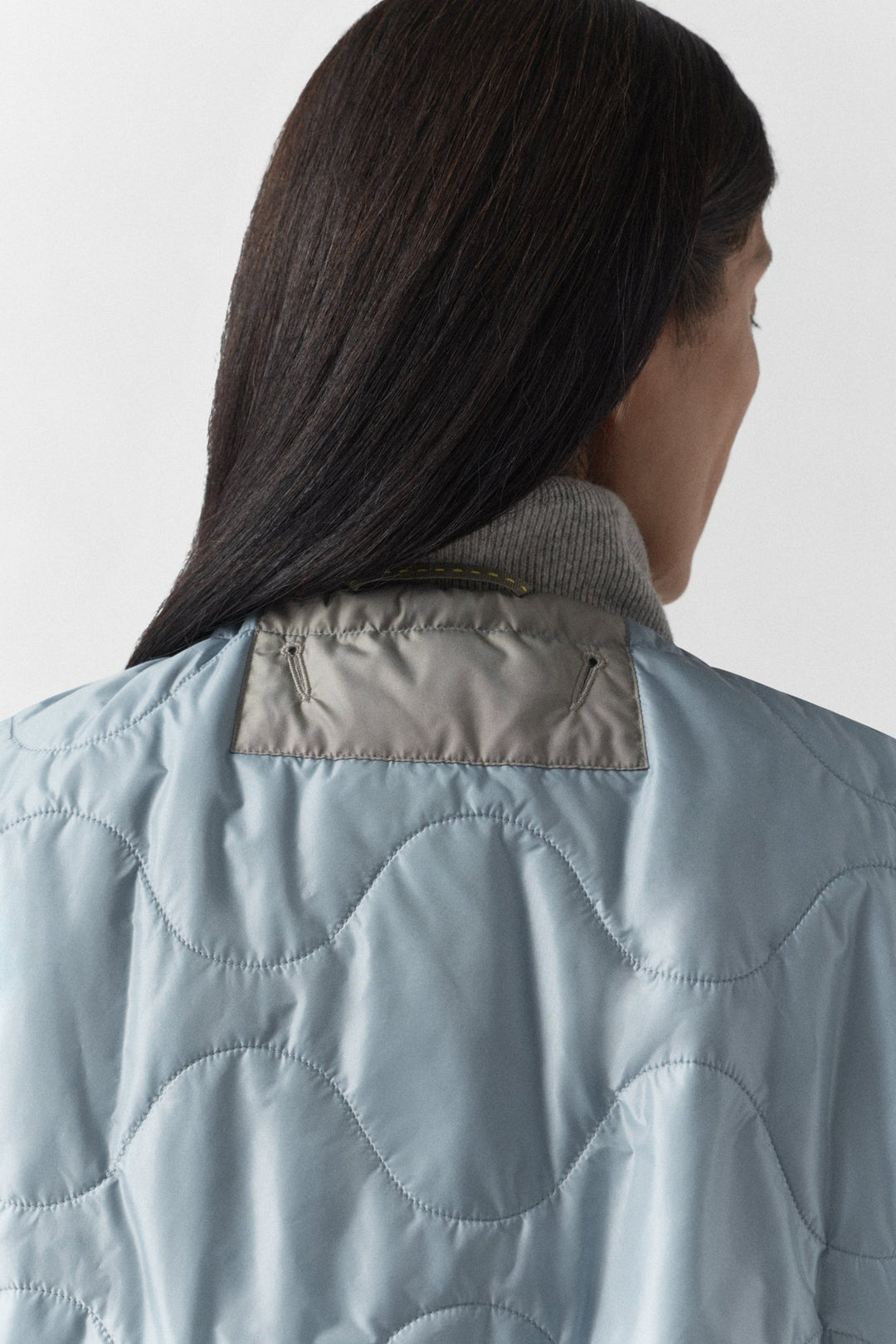 Parachute Quilted Bomber - Glacier Blue / Dove Grey