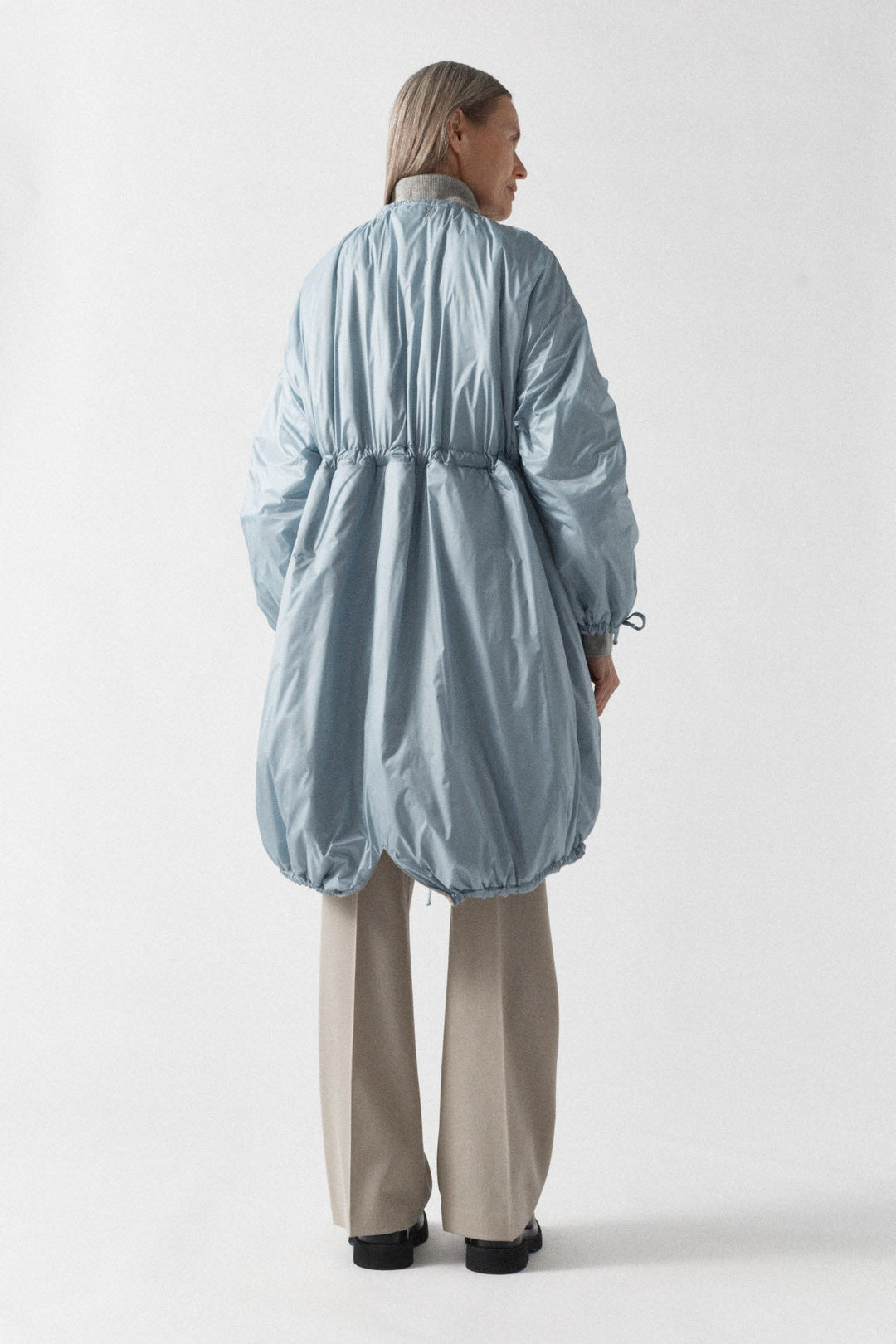 Parachute Quilted Parka - White / Glacier Blue