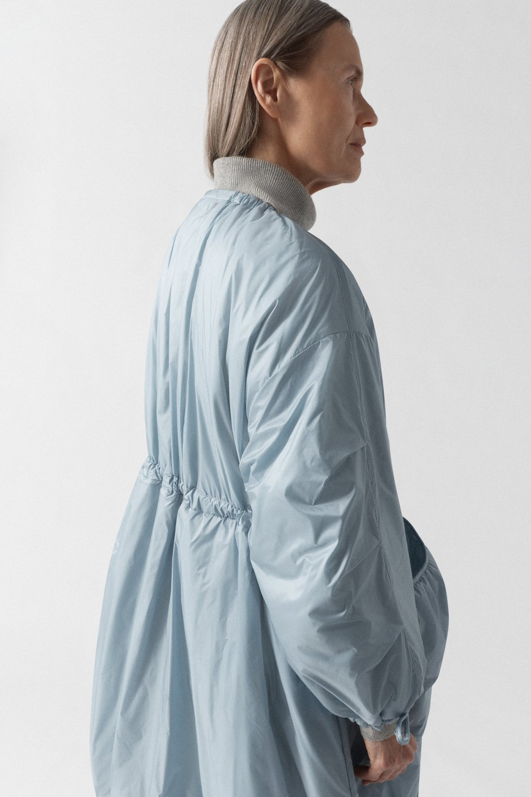 Parachute Quilted Parka - White / Glacier Blue