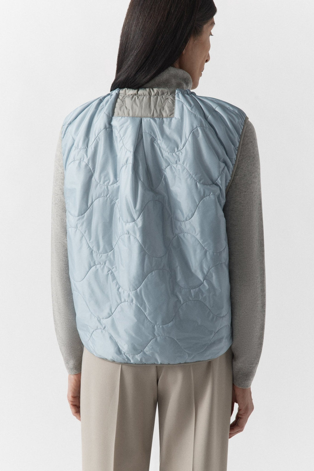 Parachute Quilted Vest - Glacier Blue / Dove Grey