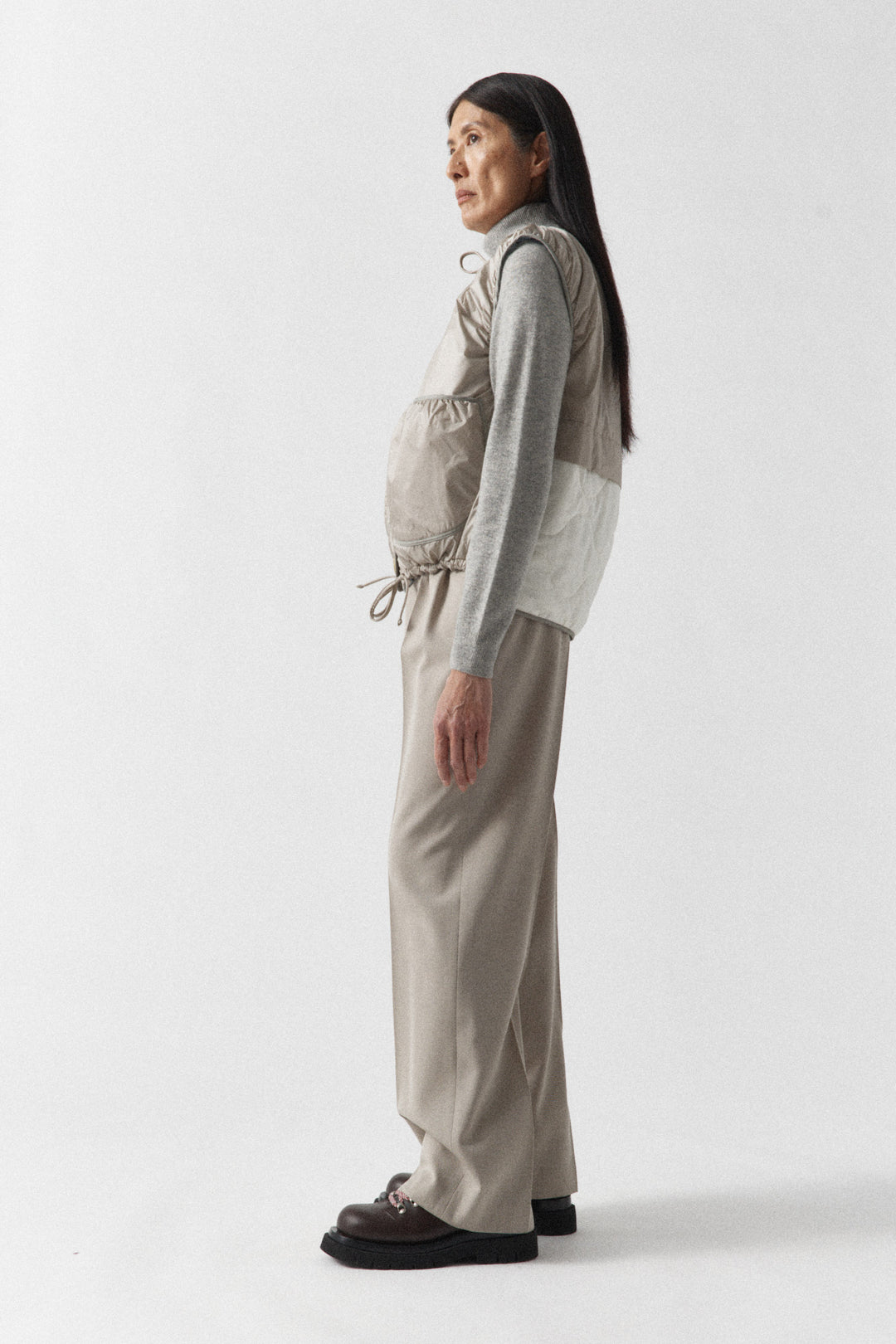 Parachute Quilted Vest - Glacier Blue / Dove Grey