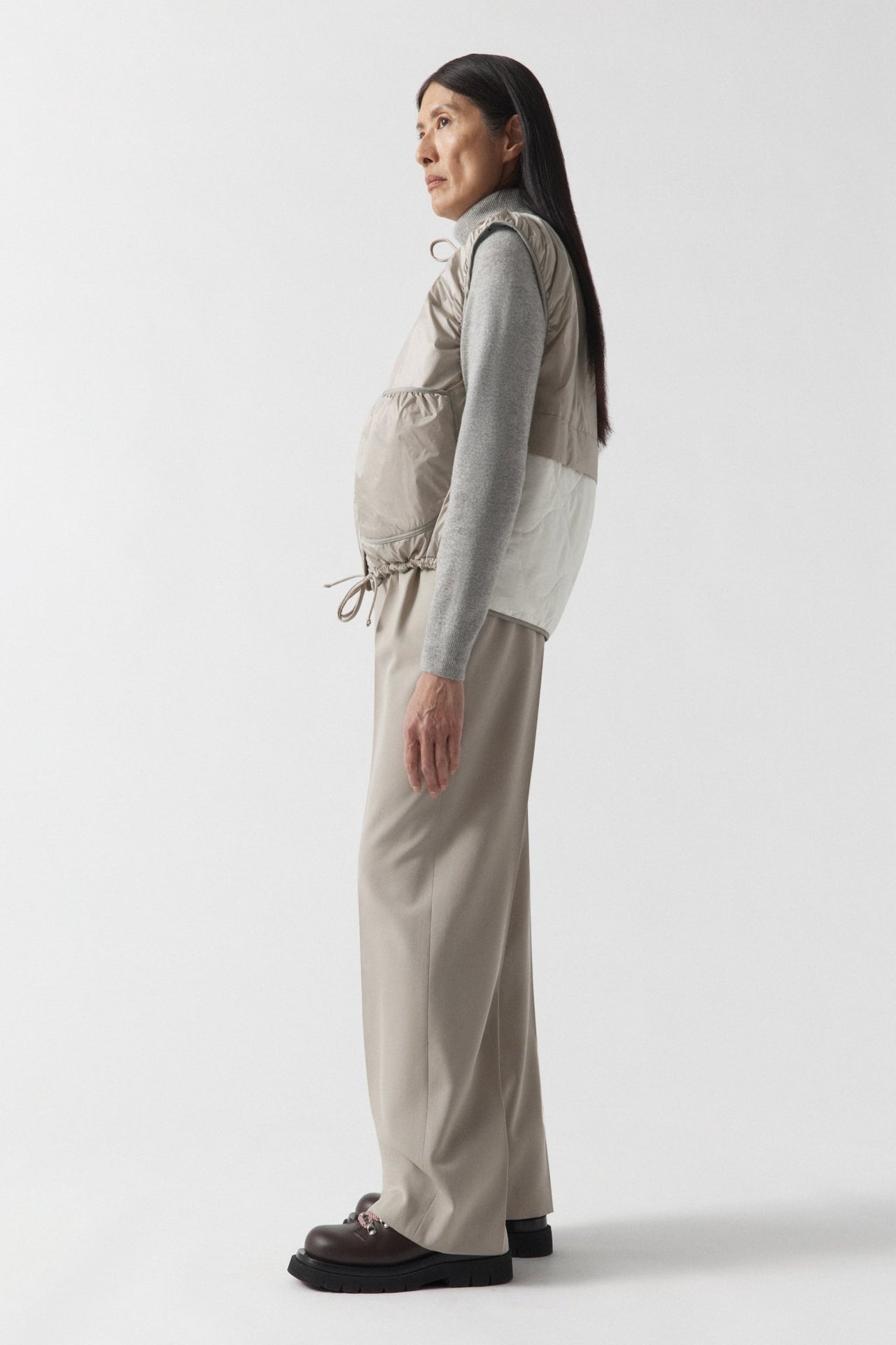 Parachute Quilted Vest - Glacier Blue / Dove Grey