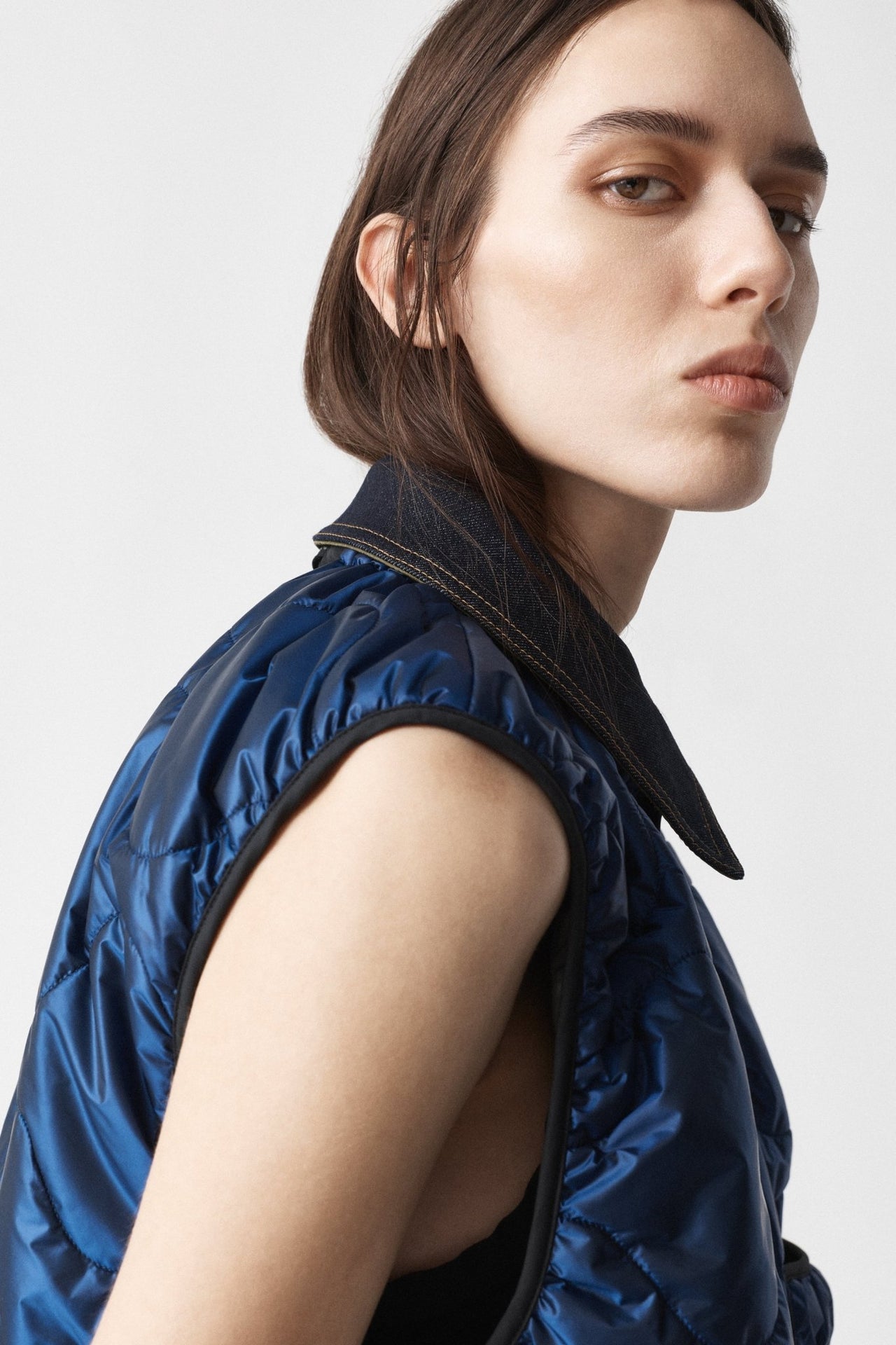 Denim Shareable Latch Collar - Indigo