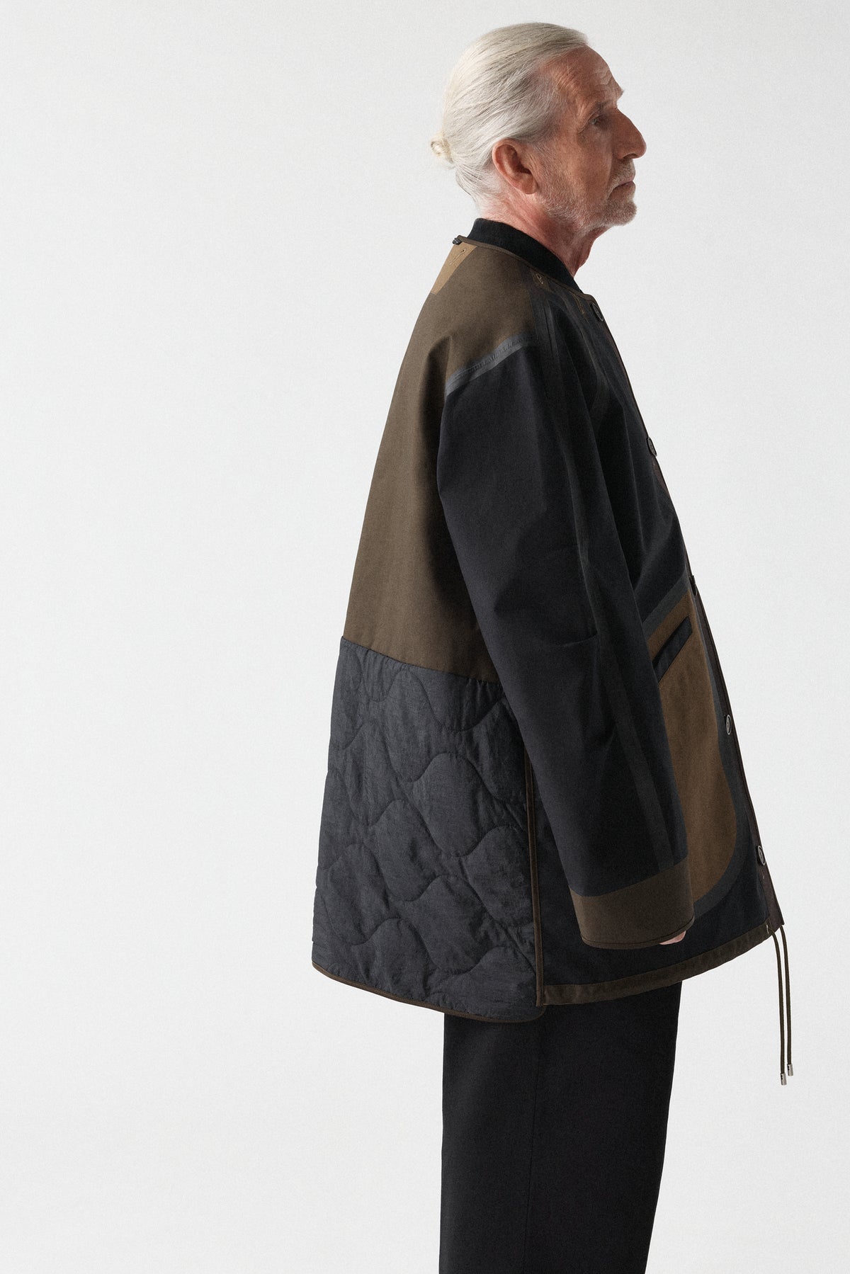 Weatherproof Men's Short Rain Parka - Dark Olive / Black
