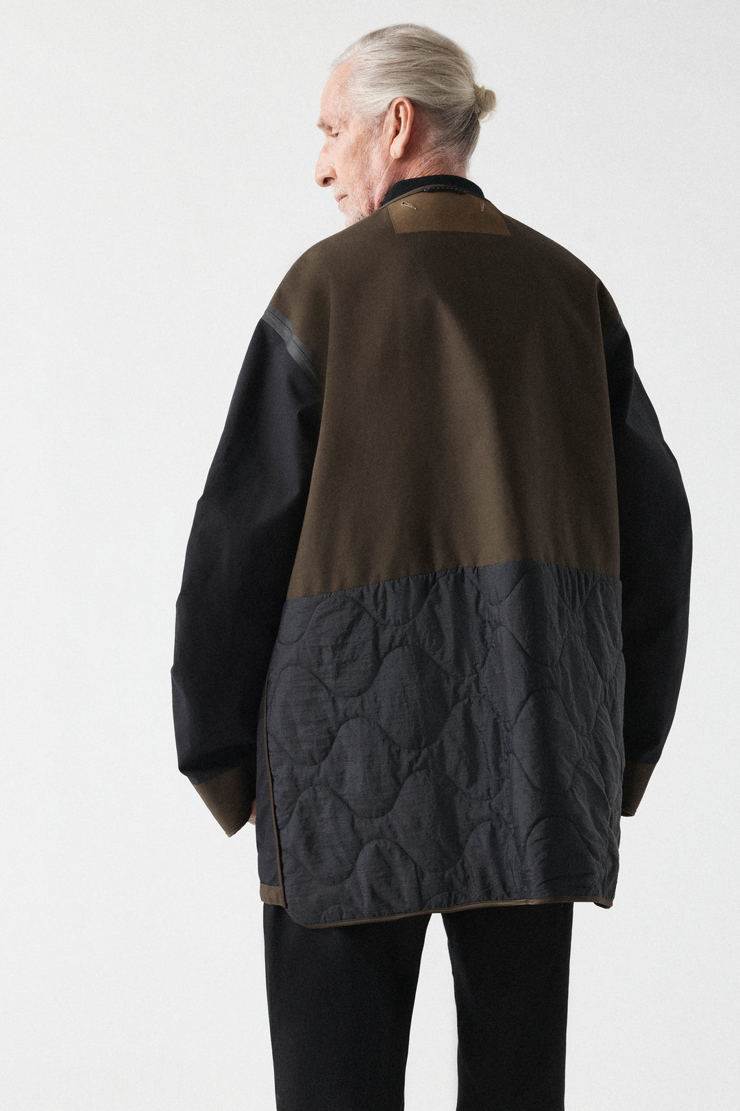 Weatherproof Men's Short Rain Parka - Dark Olive / Black
