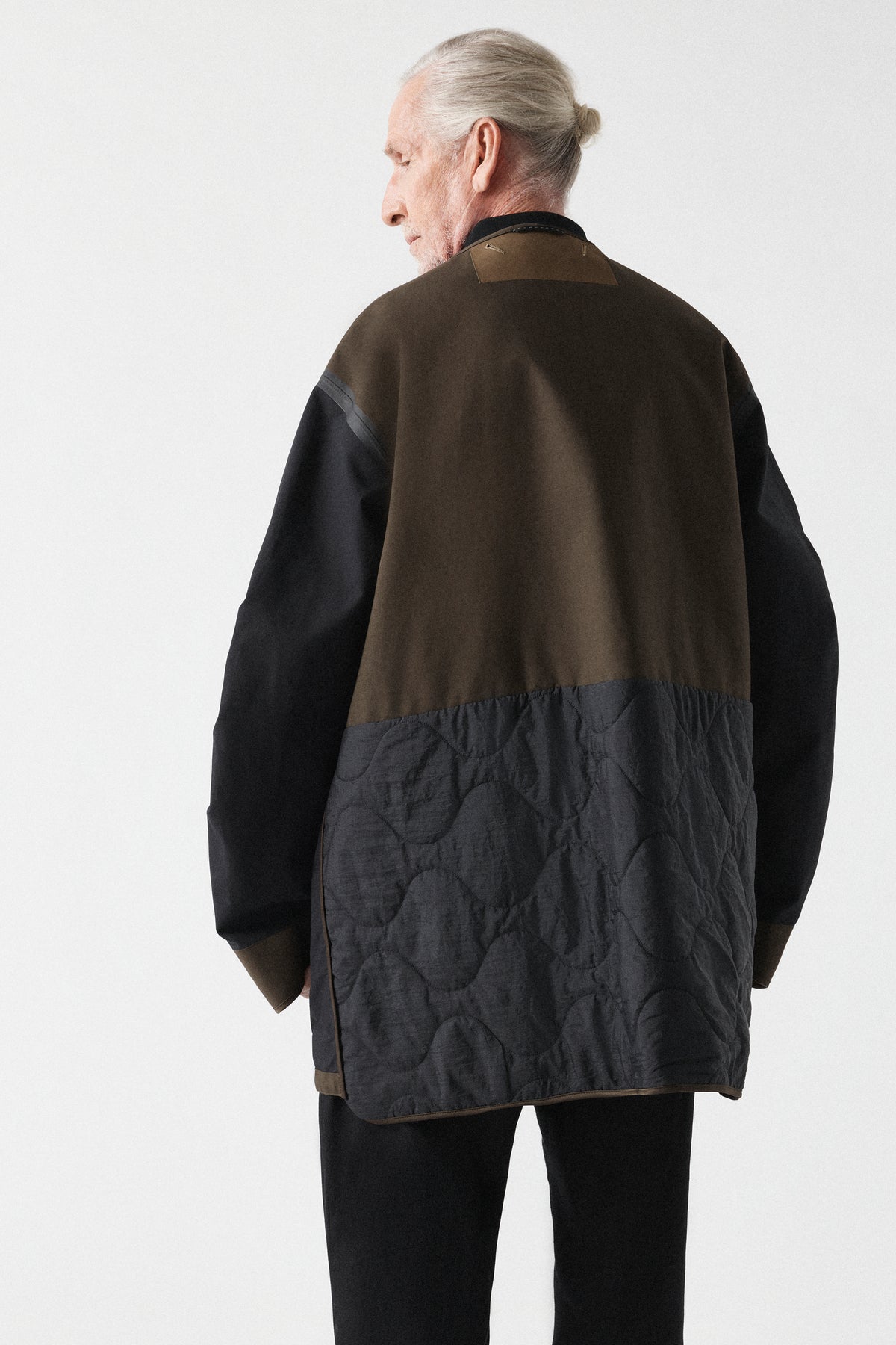 Weatherproof Men's Short Rain Parka - Dark Olive / Black