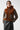 Shearling Close Fit Hood - Dark Brown / Amber