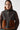 Shearling Close Fit Hood - Dark Brown / Amber