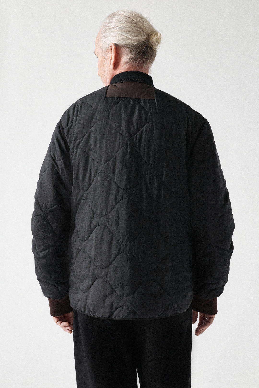 Aviator Men's Shearling Jacket - Black / Brown