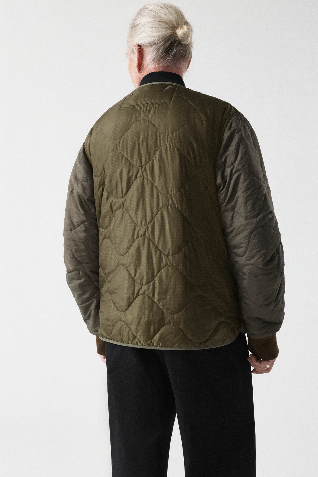 Aviator Men's Shearling Jacket - Moss / Blonde