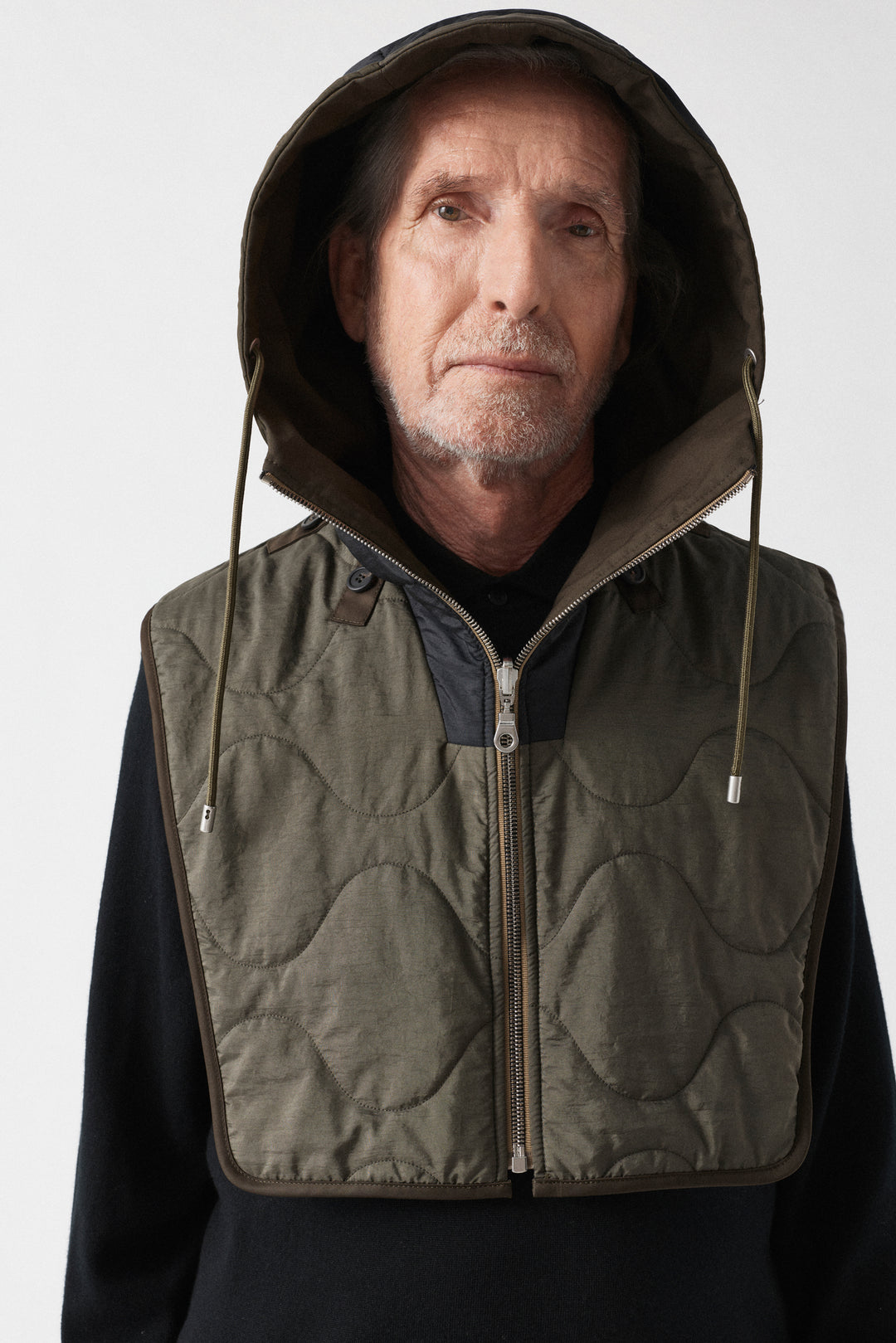 Weatherproof Men's Rain Zip Hood - Dark Olive / Black