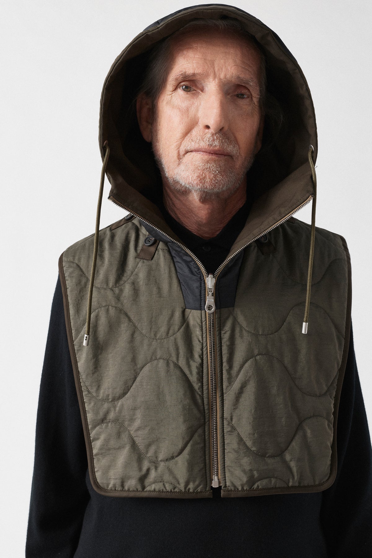 Weatherproof Men's Rain Zip Hood - Dark Olive / Black