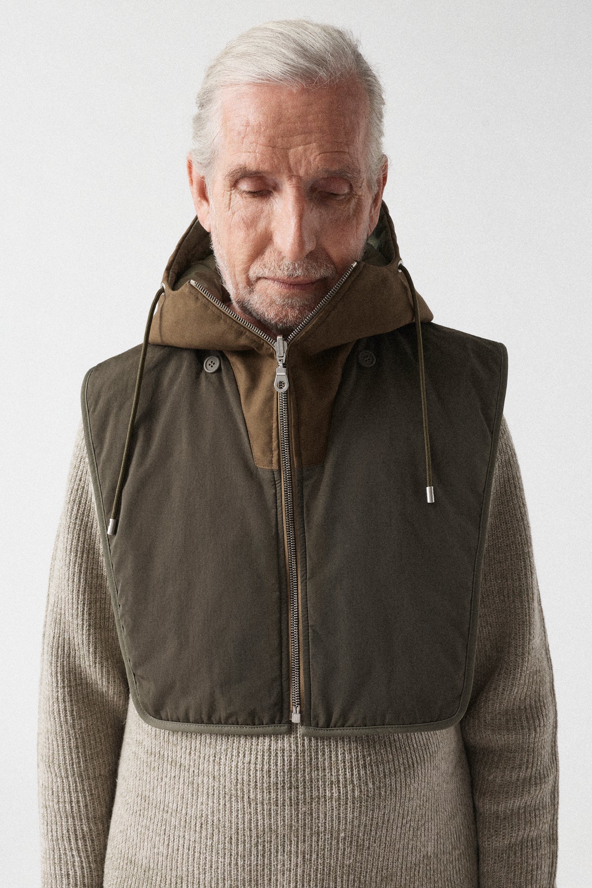 Weatherproof Men's Rain Zip Hood - Moss / Cadet