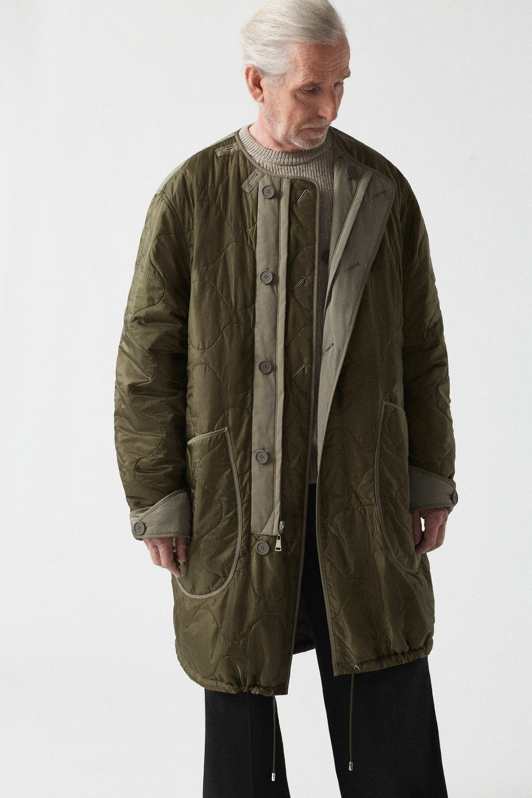 Parachute Men's Quilted Parka - Sage / Olive
