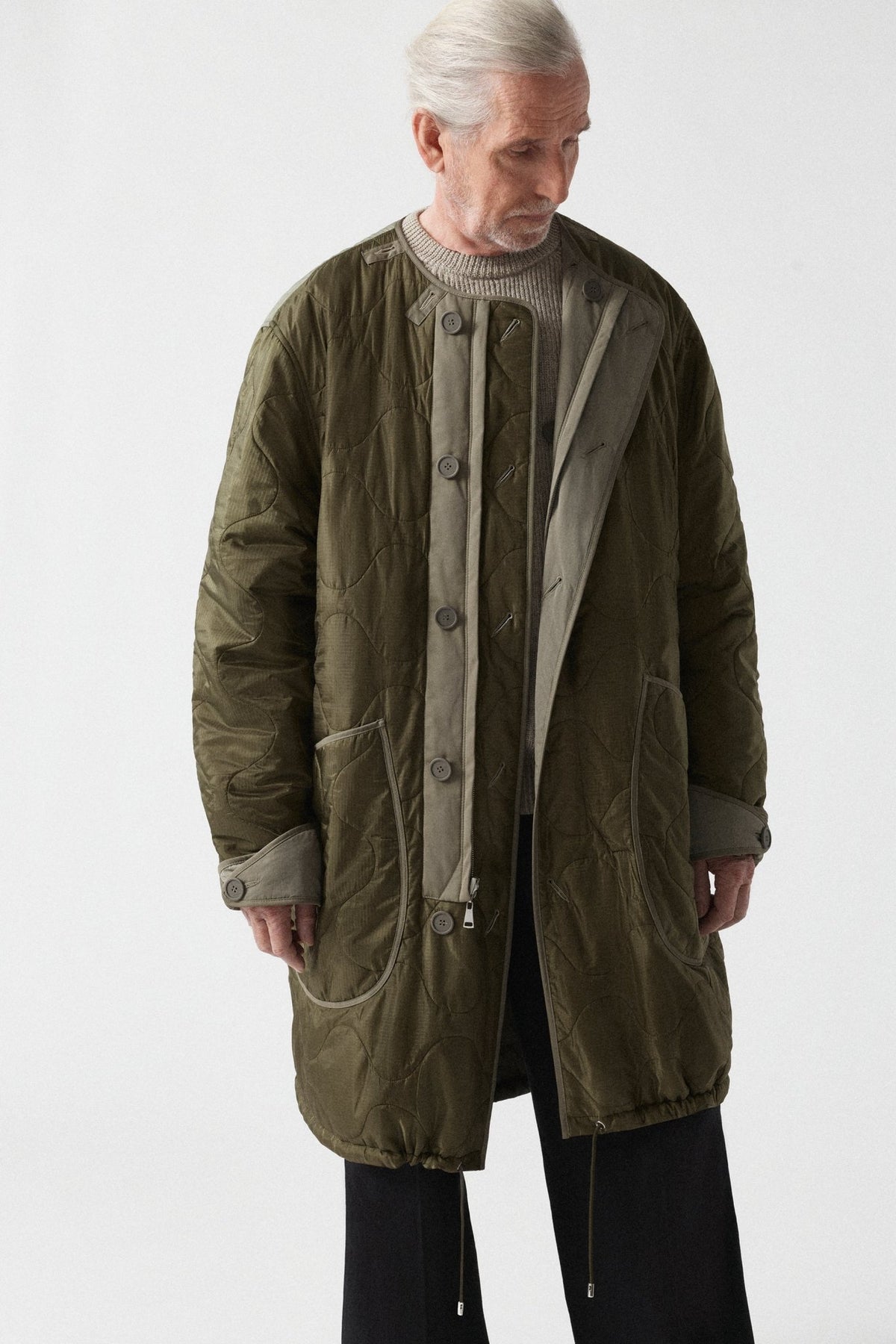 Parachute Men's Quilted Parka - Sage / Olive