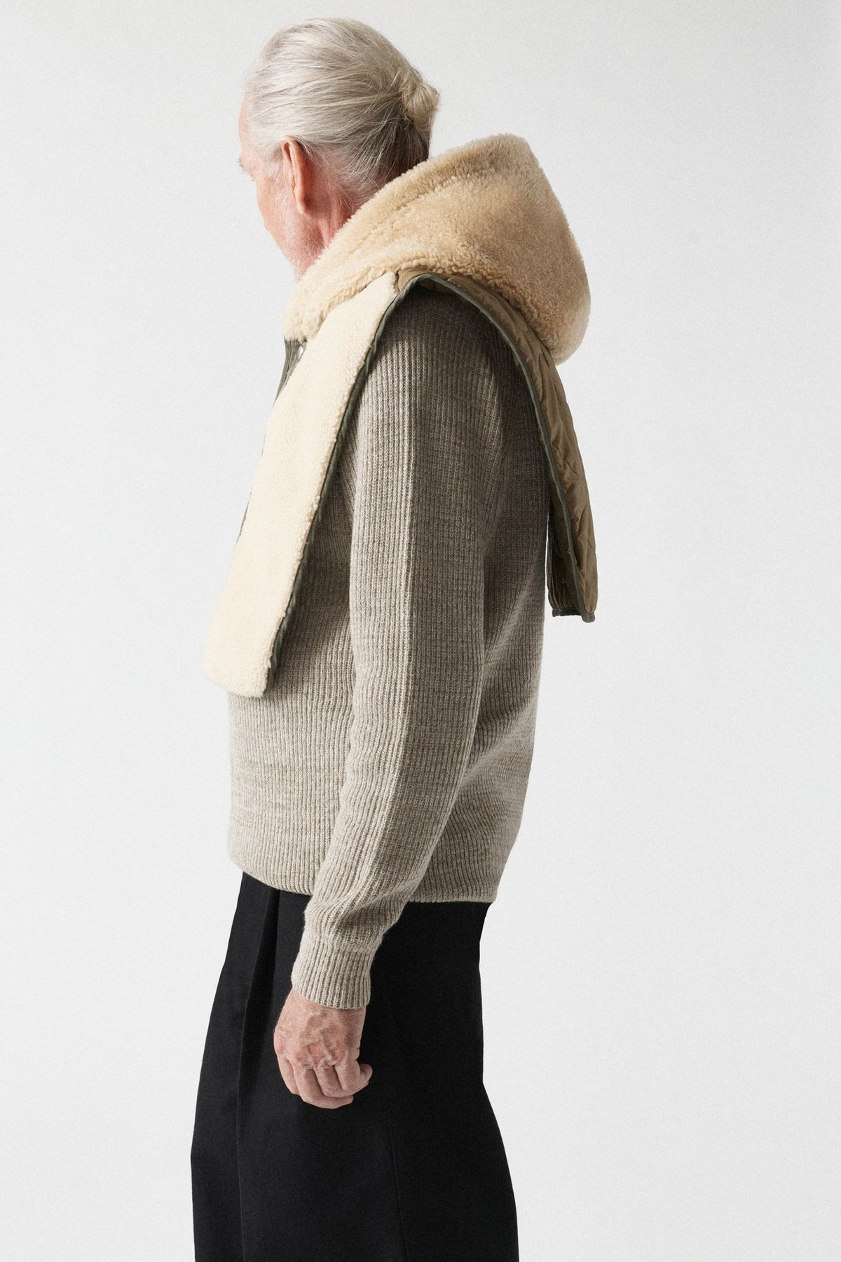 Aviator Men's Patrol Shearling Hood - Patrol Orange / Blonde