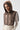 Quilted Zip Hood - Dark Umber / Dark Sienna