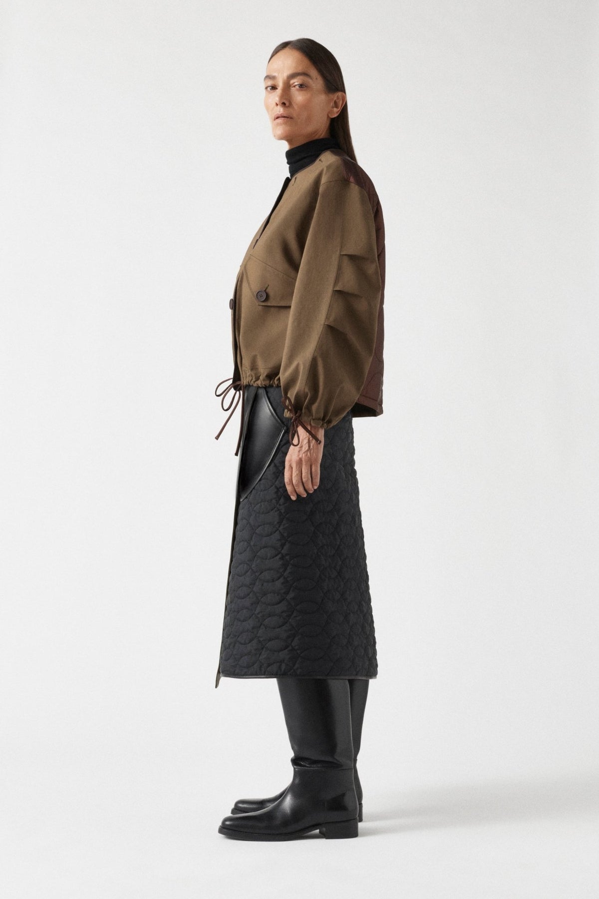 Weatherproof Bonded Rain Bomber - Mahogany / Moss