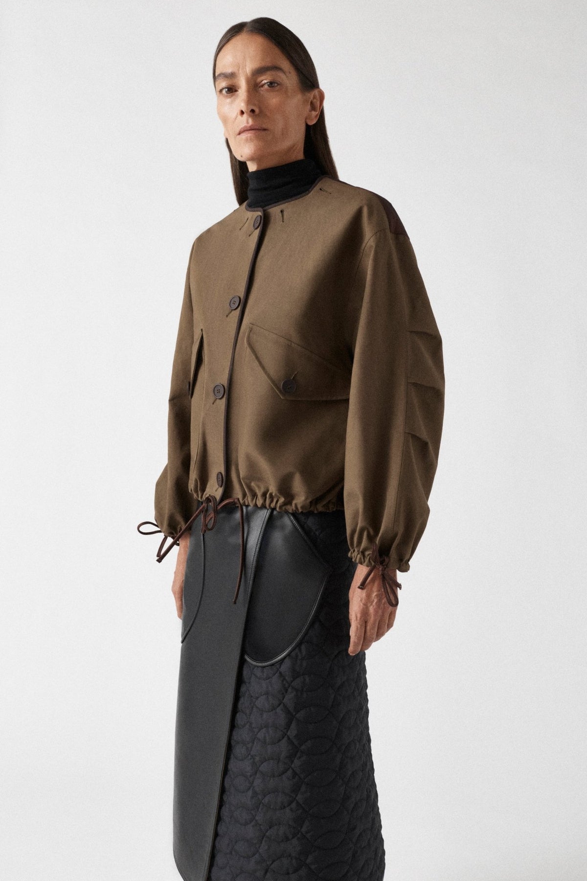 Weatherproof Bonded Rain Bomber - Mahogany / Moss