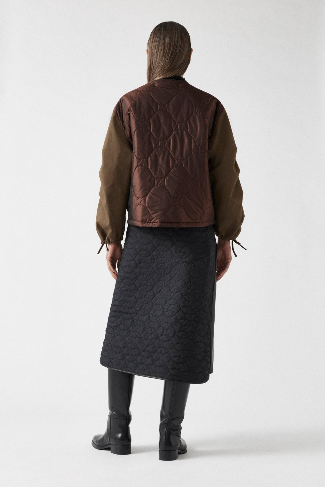 Weatherproof Bonded Rain Bomber - Mahogany / Moss