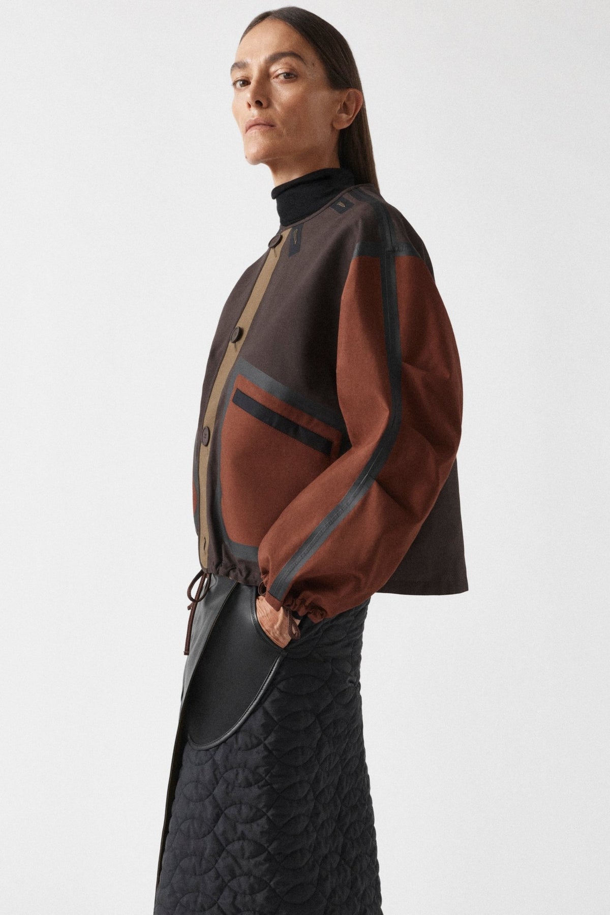 Weatherproof Bonded Rain Bomber - Mahogany / Moss