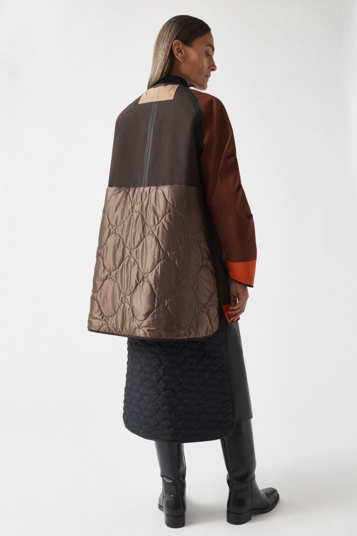 Weatherproof Bonded Short Raincoat - Mahogany / Moss