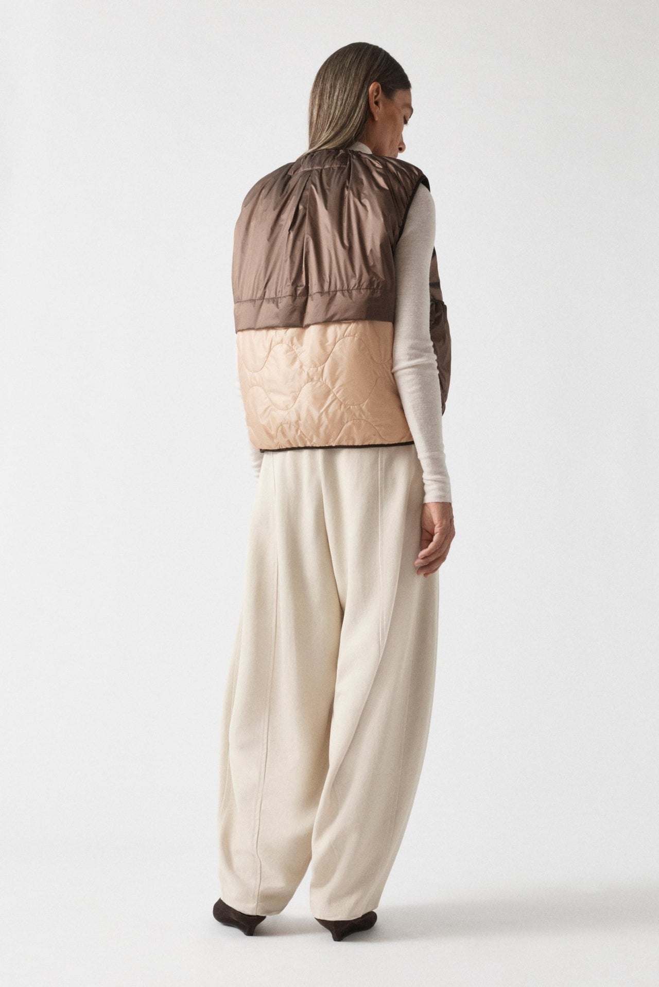 Parachute Quilted Vest - Dark Sienna / Dark Umber