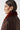 Aviator Shearling Latch Collar - Redcurrant / Dark Brown