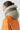 Quilt Hood Shearling Trim - Pale Sage / Patrol Orange