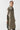 Aviator Shearling Striped Collar - Pale Jade / Orange & Moss