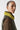 Shearling Stripe Collar - Chartreuse & Dark Olive