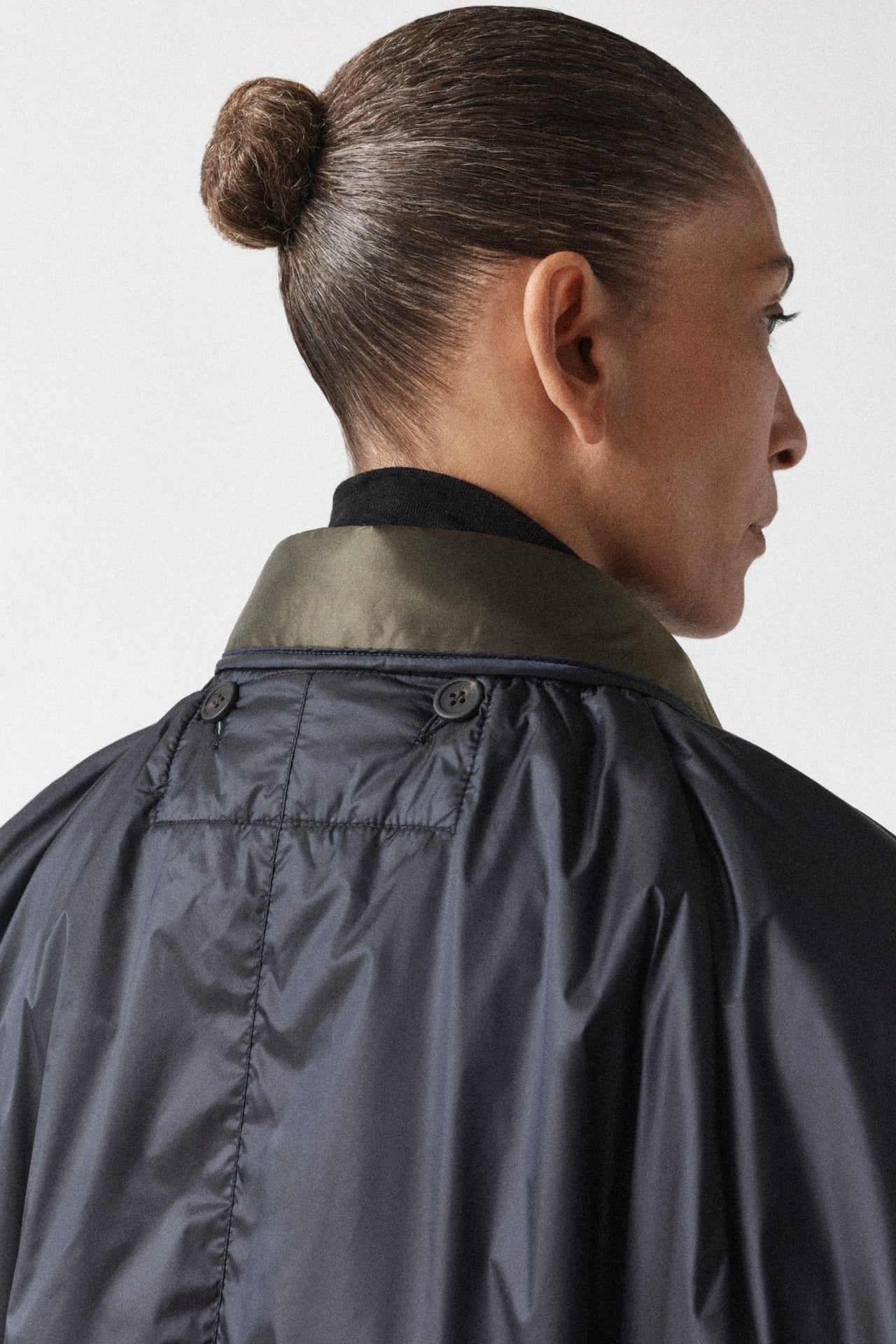 Quilted Collar - Midnight / Dark Olive