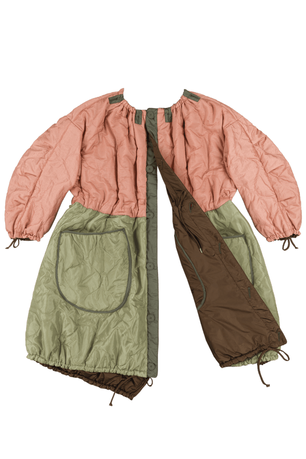 Parachute Quilted Parka - Pale Pink / Bronze - Layer 6
